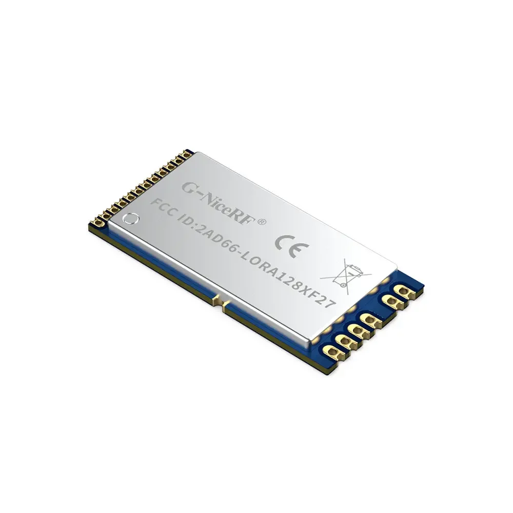 LoRa1280F27: SX1280 500mW FCC ID e módulo LoRa de 2,4 GHz com certificação CE-RED com alimentação de interface SPI