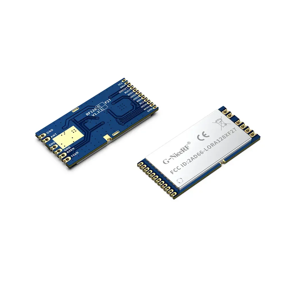 LoRa1281F27: Módulo LoRa de 2,4 GHz com certificação FCC e SX1281 500mW CE-RED e FCC com TCXO