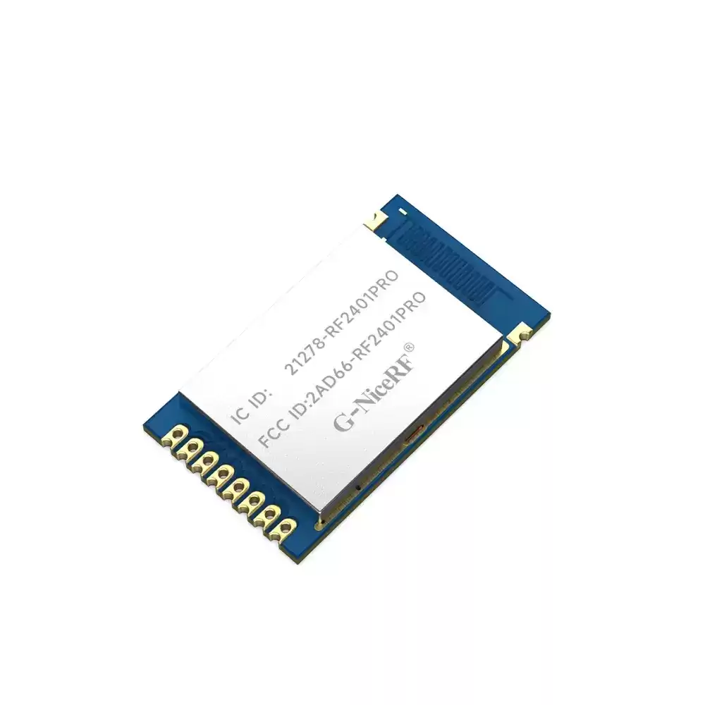 RF2401Pro: nRF24L01+ FCC ID e IC ID certificados 2,4 GHz com Nordic Original