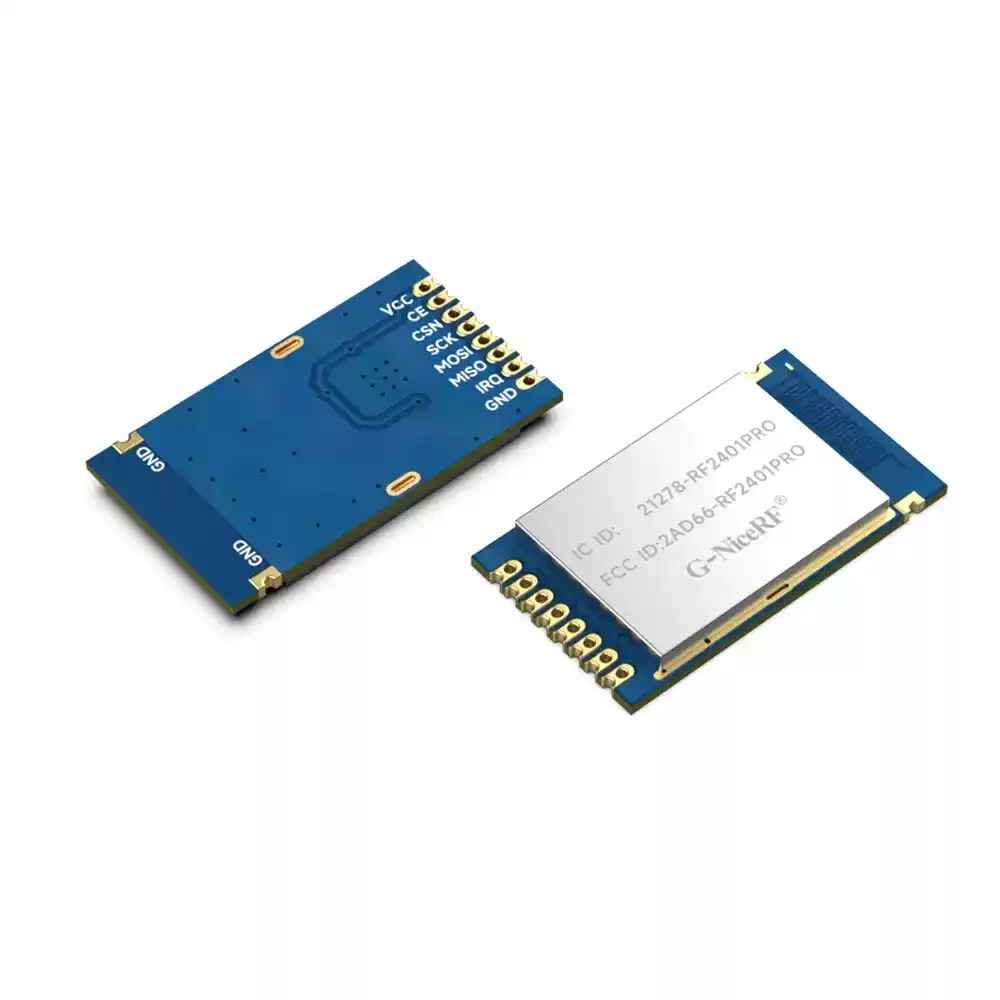 RF2401Pro: nRF24L01+ FCC ID e IC ID certificados 2,4 GHz com Nordic Original
