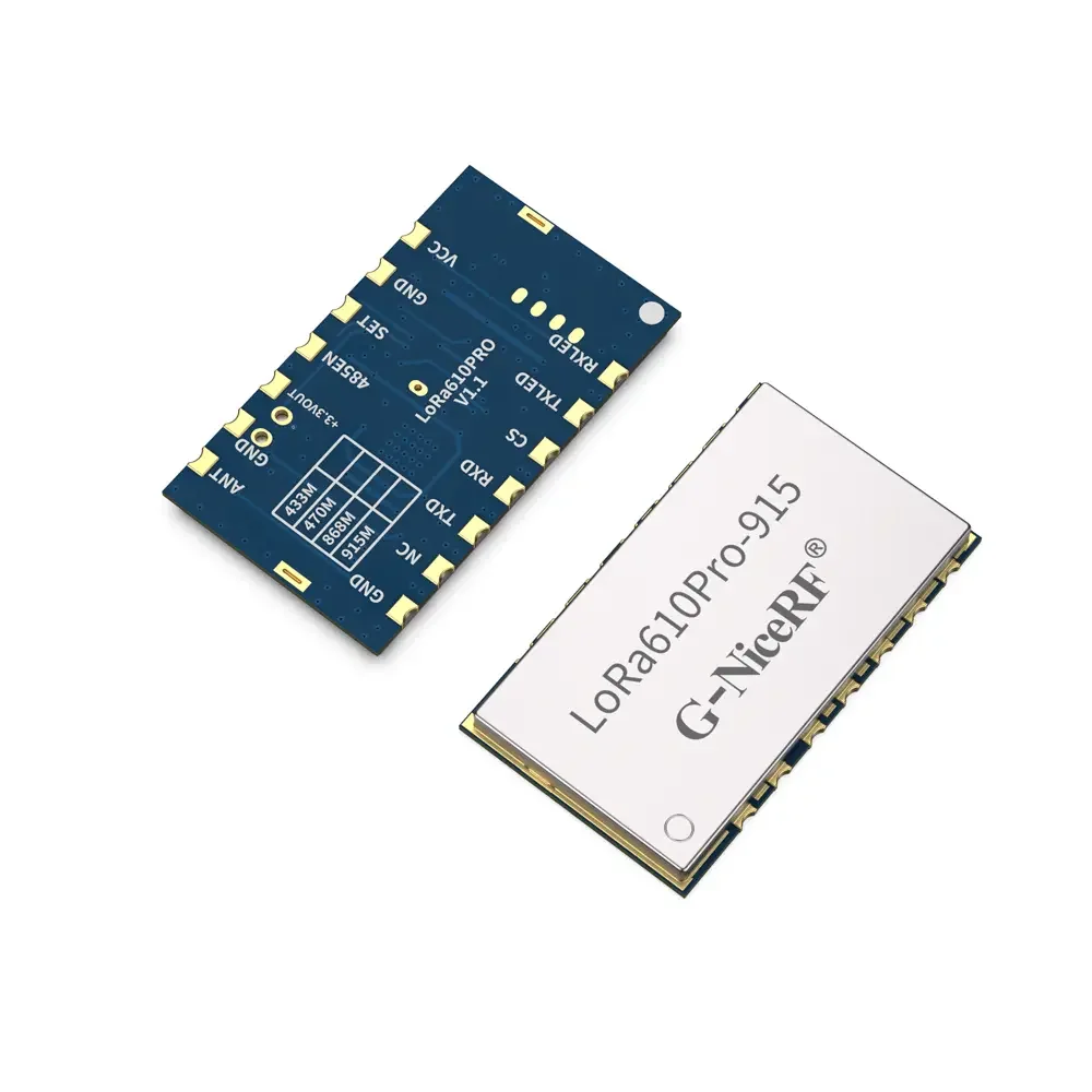 LoRa610Pro: Módulo Uart LoRa de tamanho pequeno incorporado de 100mW com proteção ESD