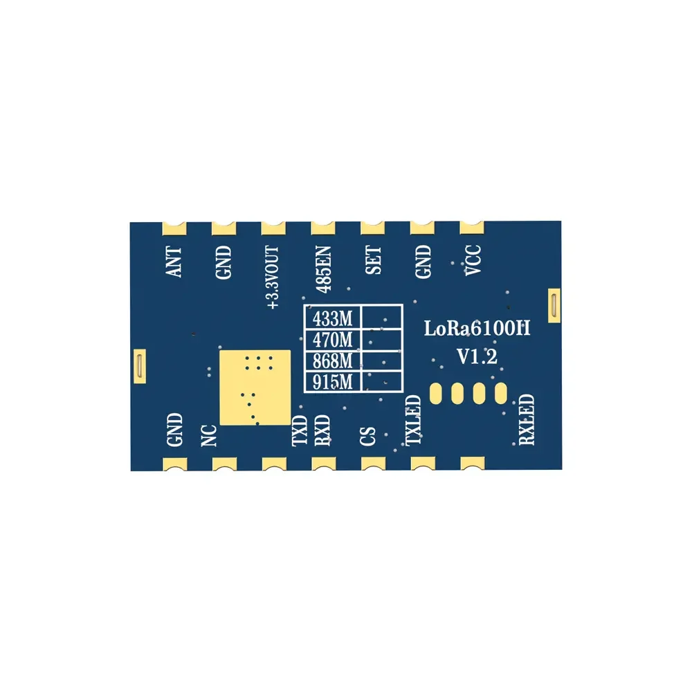 LoRa6100II: Módulo Uart LoRa de 2W com chip LLCC68 para rede de malha e proteção ESD