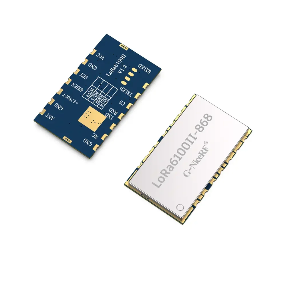 LoRa6100II: Módulo Uart LoRa de 2W com chip LLCC68 para rede de malha e proteção ESD