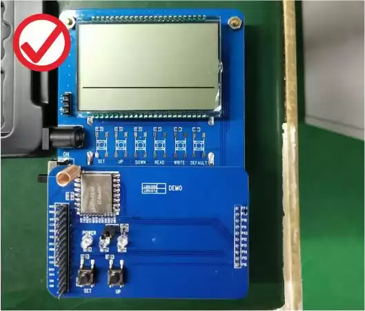 Exemplo de instalação correta de antena de mola