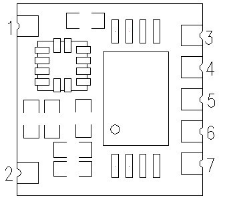 Definição do pino do módulo pedômetro 3D STP201 Definição do pino do módulo pedômetro 3D STP201