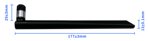 O tamanho da antena de haste sw1900-zd200 O tamanho da antena de haste sw1900-zd200