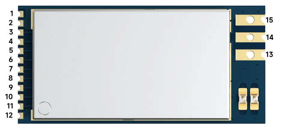 Definição de pinos do módulo front-end UWB de 500 mW de alta potência UWB3000F27