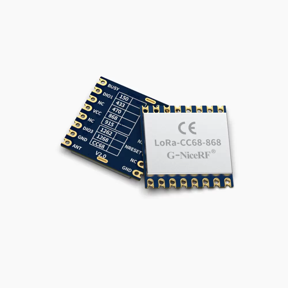 LoRa-CC68-868: M&oacute;dulo LoRa baseado em LLCC68 com interface SPI aprovada pela CE-RED e prote&ccedil;&atilde;o ESD