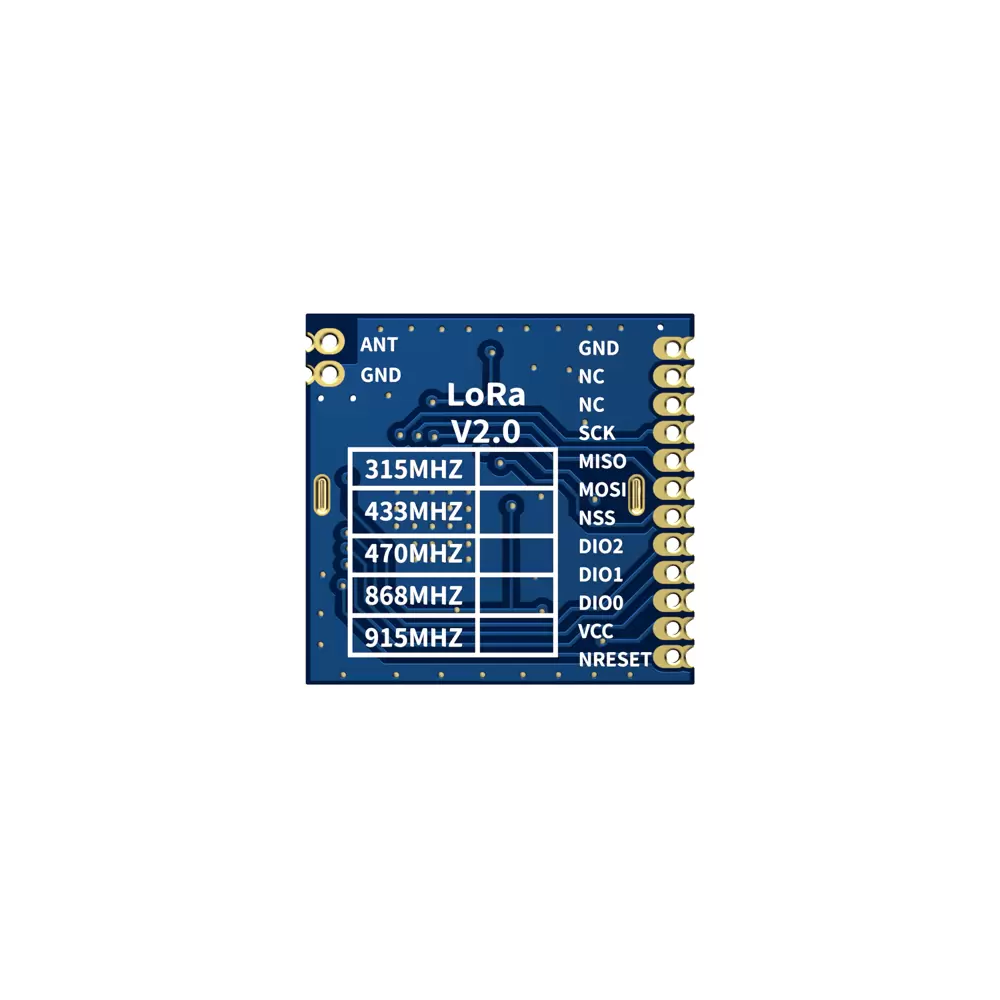 LoRa1278: M&oacute;dulo sem fio LoRa 433/470 MHz com prote&ccedil;&atilde;o ESD