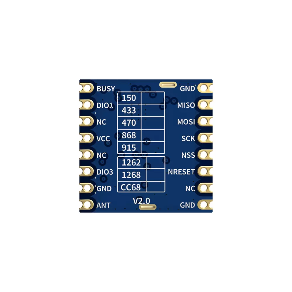 LoRa-CC68-868-T: M&oacute;dulo transceptor sem fio LLCC68 LoRa com certifica&ccedil;&atilde;o CE-RED e prote&ccedil;&atilde;o contra ESD