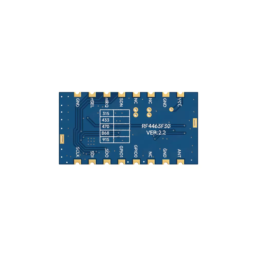 RF4463F30: M&oacute;dulo RF Si4463 de 1 W com amplificador e LNA