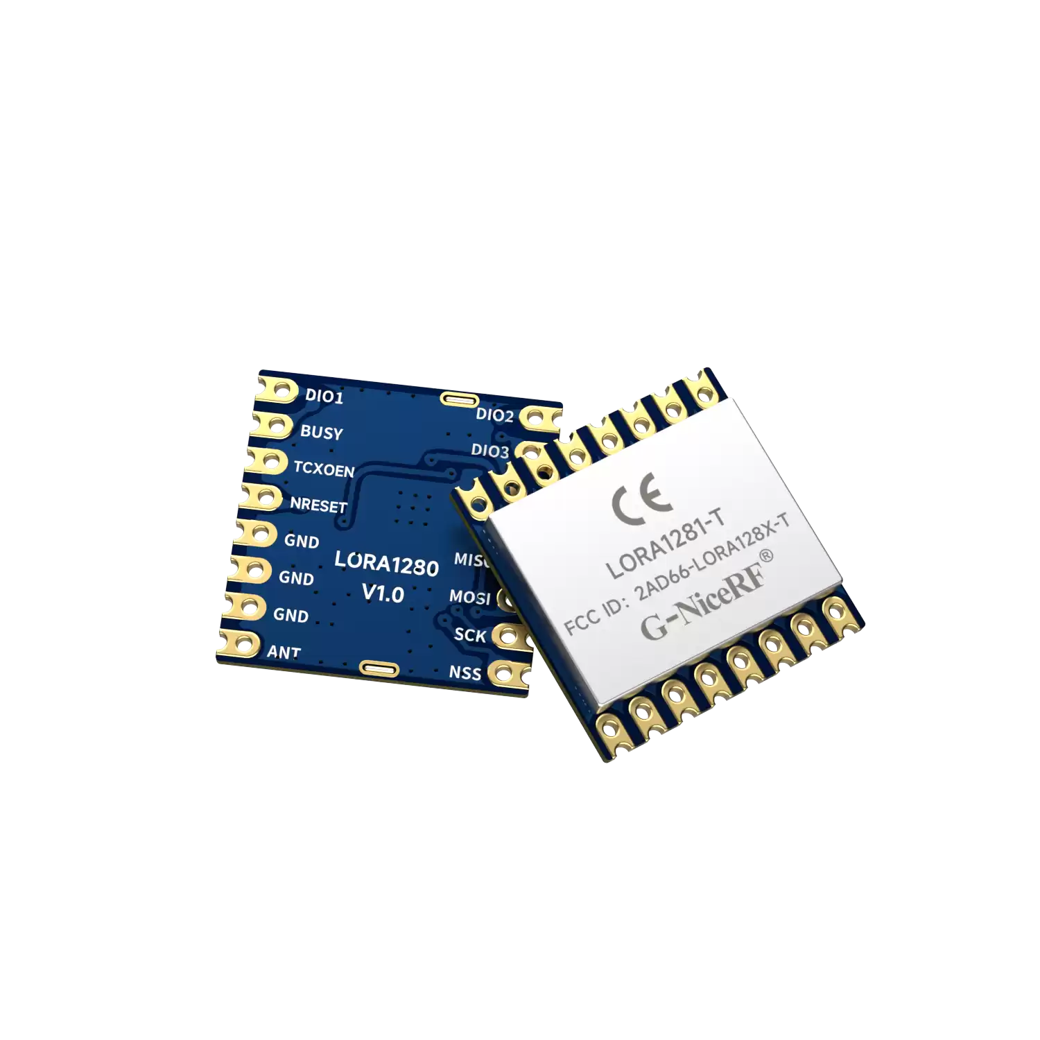 LoRa1281-TCXO: Certifica&ccedil;&atilde;o FCC ID e CE-RED M&oacute;dulo certificado SX1281 de 2,4 GHz com suporte para alcance