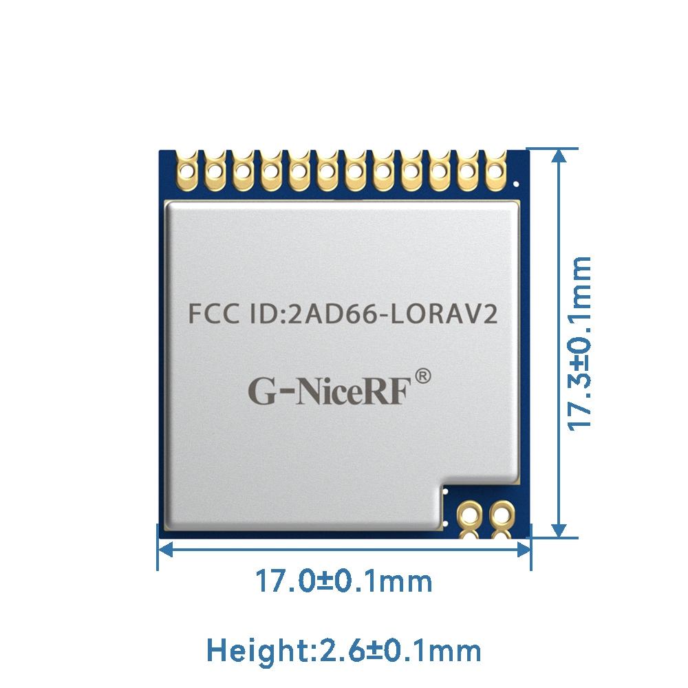 LoRa1276-915: M&oacute;dulo LoRa Front-end SX1276 de 915 MHz com certifica&ccedil;&atilde;o FCC ID