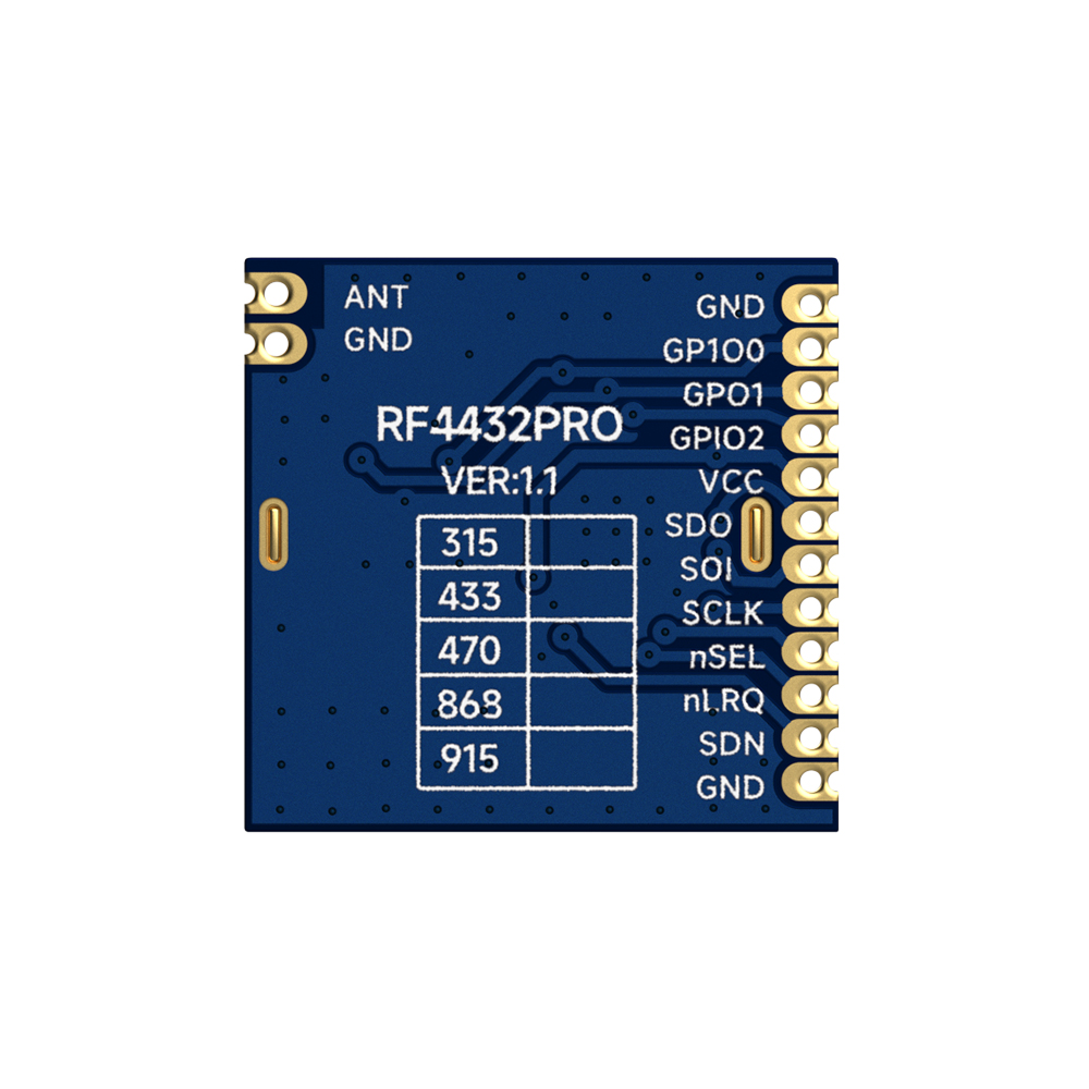 RF4432PRO: M&oacute;dulo sem fio Si4432 100mW 915MHz