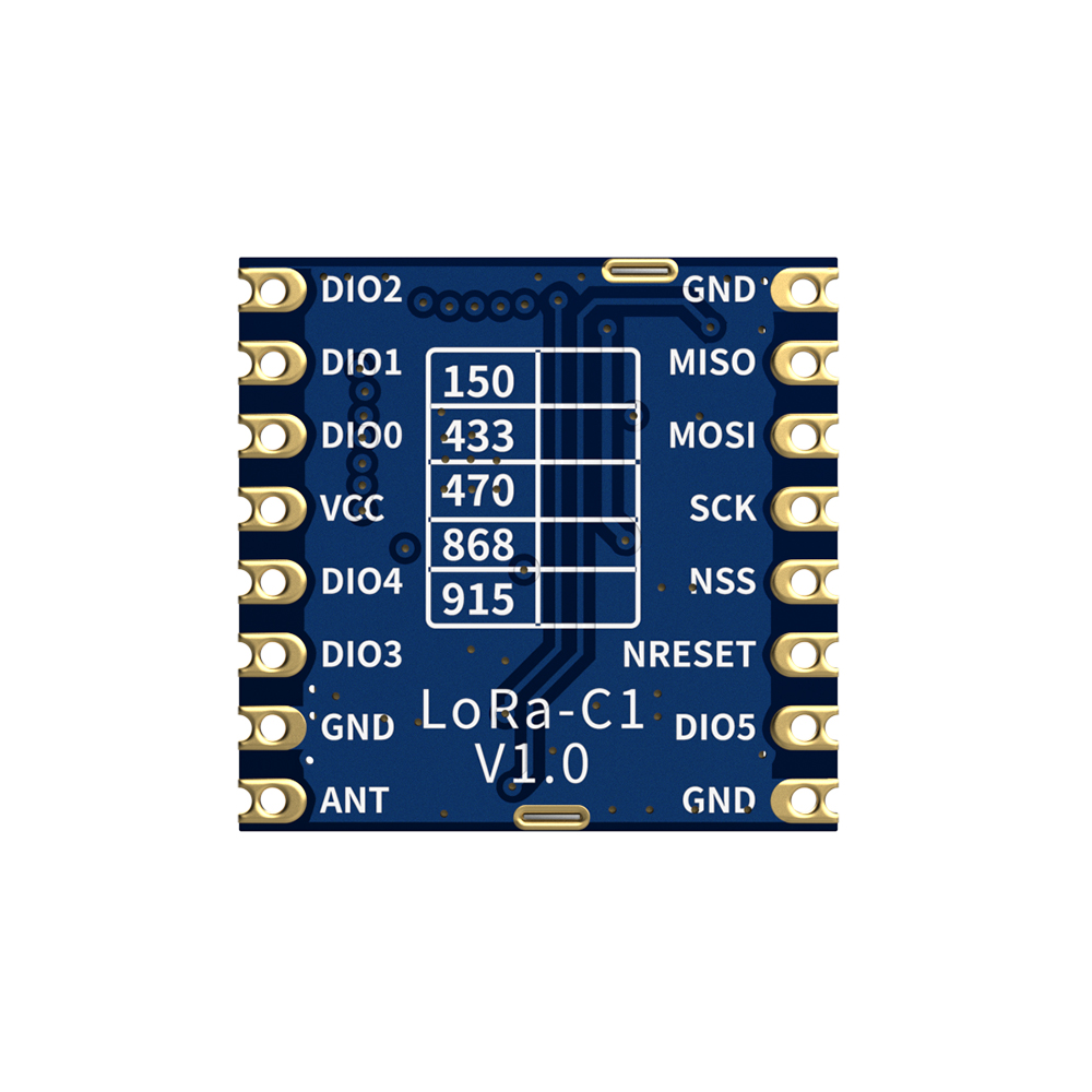 LoRa1276-C1-868: M&oacute;dulo LoRa SX1276 868 MHz 100 mW com certifica&ccedil;&atilde;o CE-RED e prote&ccedil;&atilde;o ESD
