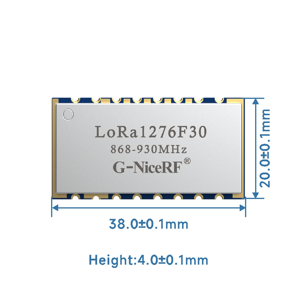 LoRa1276F30: M&oacute;dulo LoRa de alta pot&ecirc;ncia de 868/915 MHz e 500 mW