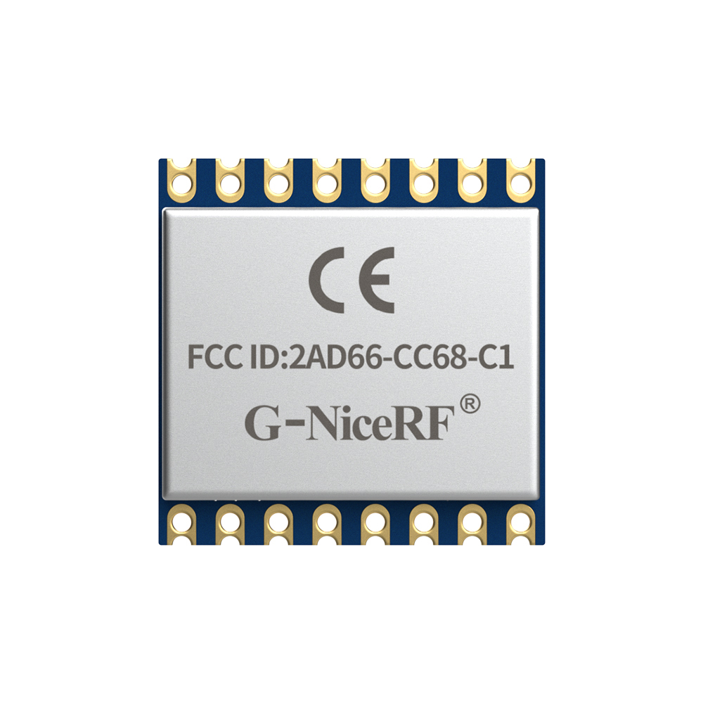 CC68-C1-868/915: M&oacute;dulo LoRa LLCC68 com ID FCC e certifica&ccedil;&atilde;o CE-RED e interface SPI