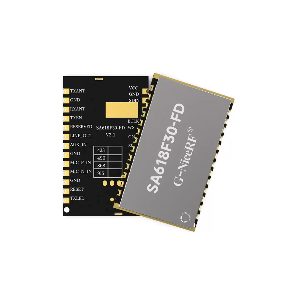 SA618F30-FD: m&oacute;dulo de transmiss&atilde;o de dados sem fio full-duplex com suporte para transmiss&atilde;o simult&acirc;nea de 8 vias