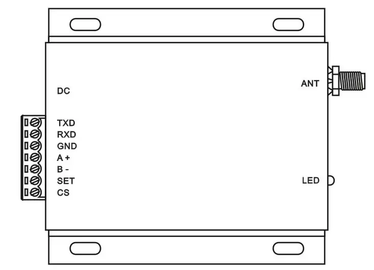 Definição de pinos dos módulos sem fio RF Uart de rede Mesh SV6300