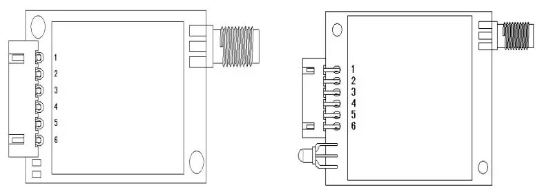 Definição de pinos dos módulos sem fio RF Uart de rede Mesh SV611/SV651