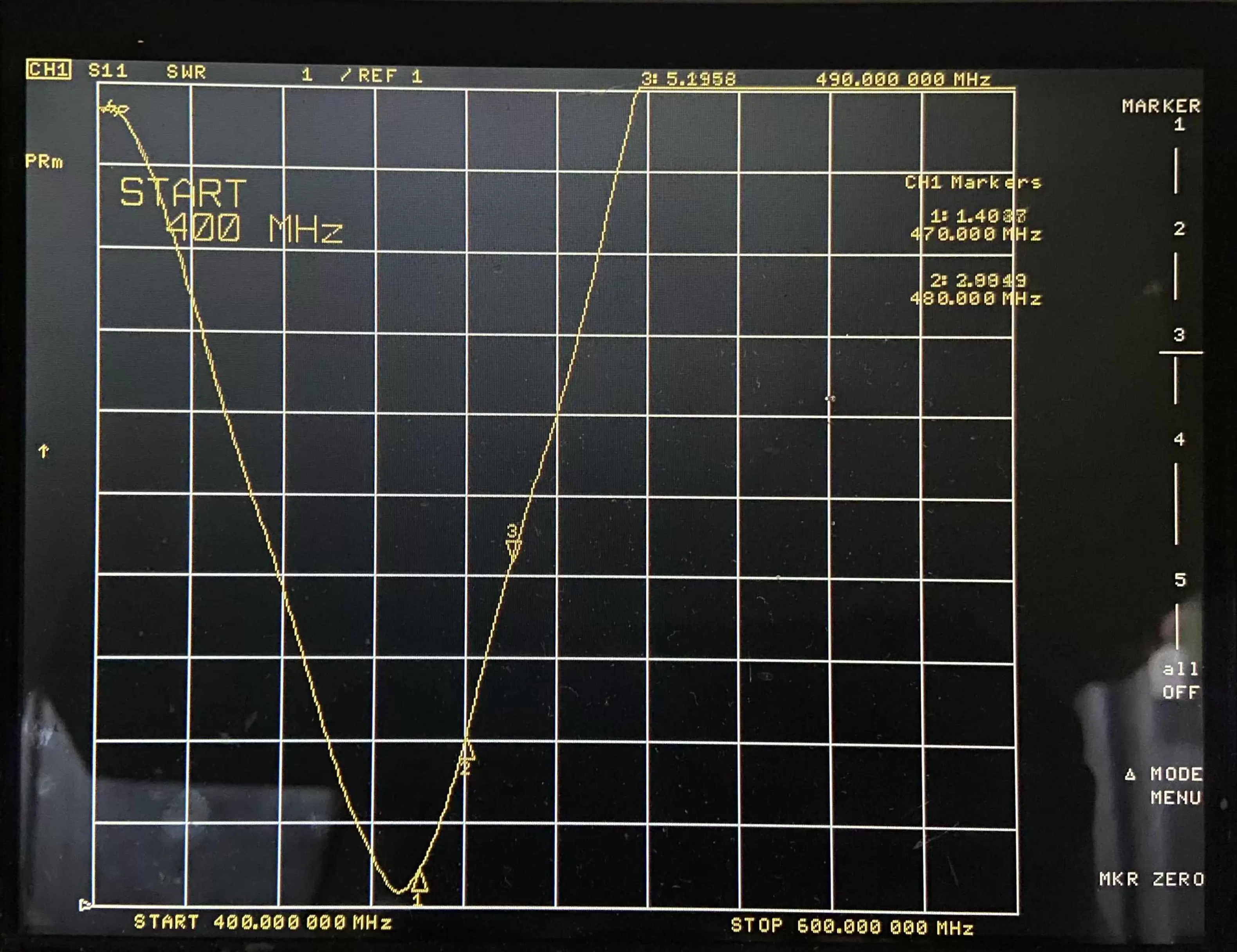ROE da antena de mola de 490 MHz SW490-TH10