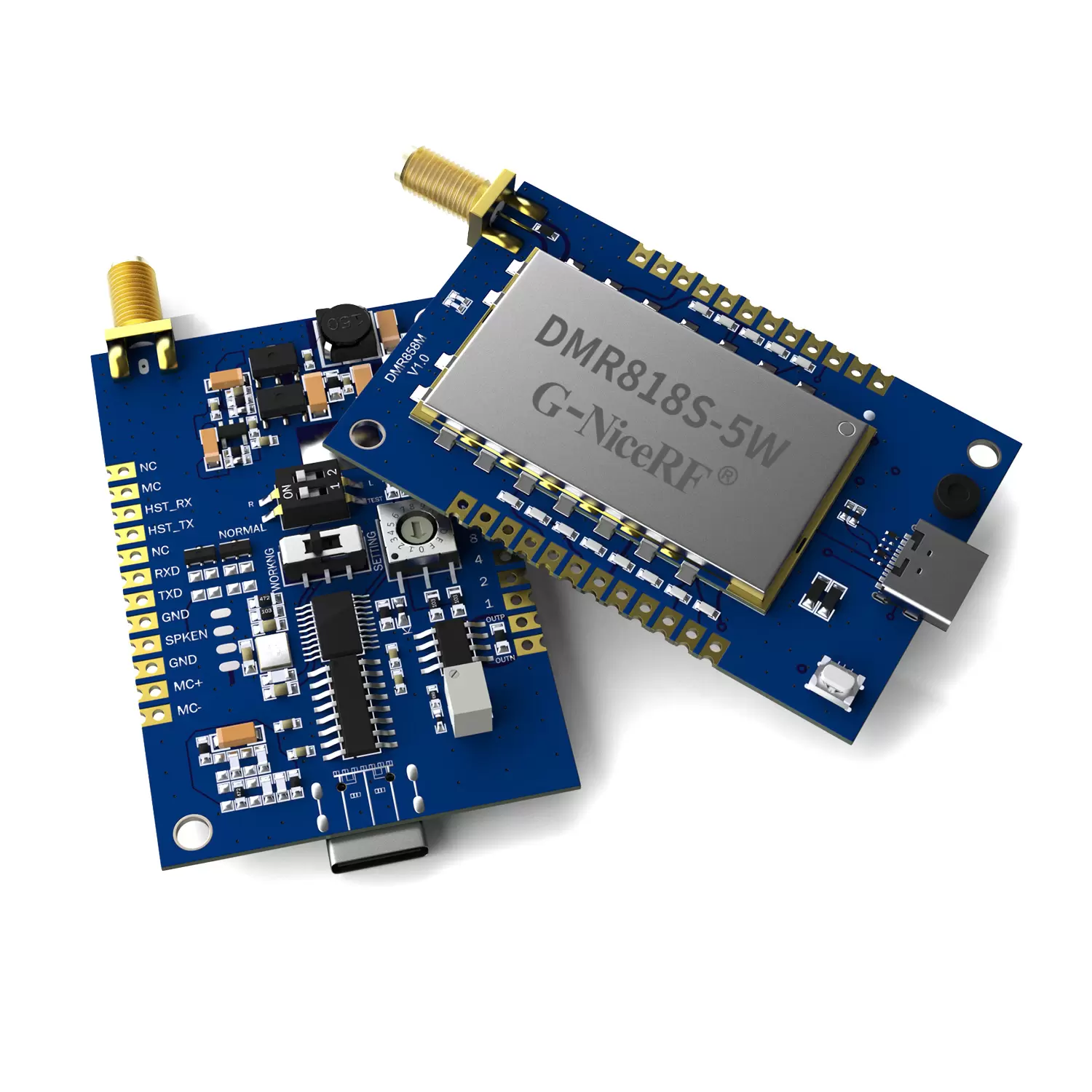 DMR858M: Walkie-Talkie DMR com Slot de Tempo Duplo Anal&oacute;gico-Digital Integrado de 5 W