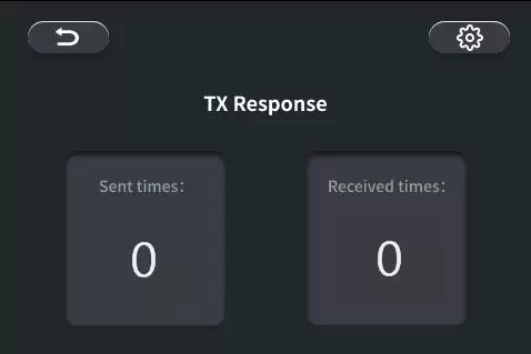 Teste de função de transmissão e recepção de dados